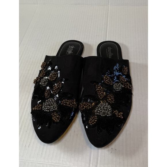 Charles by Charles David Women's Size 10M Fickle Beaded Embellished Mule Black - Picture 3 of 11
